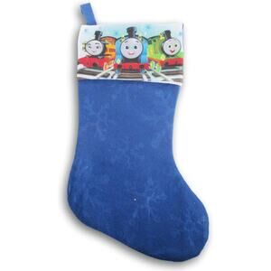 Thomas The Train with Friends Image on 16" Blue Felt Christmas Stocking by RUZ